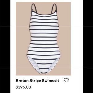 Burberry Breton Stripe Bathingsuit